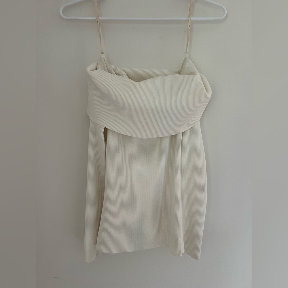Wilfred Apparel | Long Sleeve Over Shoulder Shirt | Color: Creamy White | Sz: S